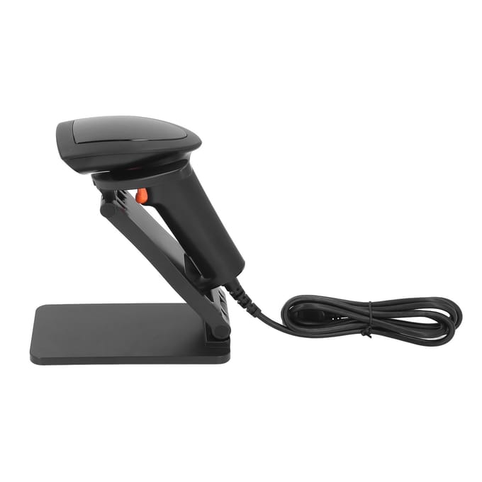 Barcodescanner met Standaard 1D 2D Handheld USB Bedraad Barcodelezer Plug and Play voor Magazijn black