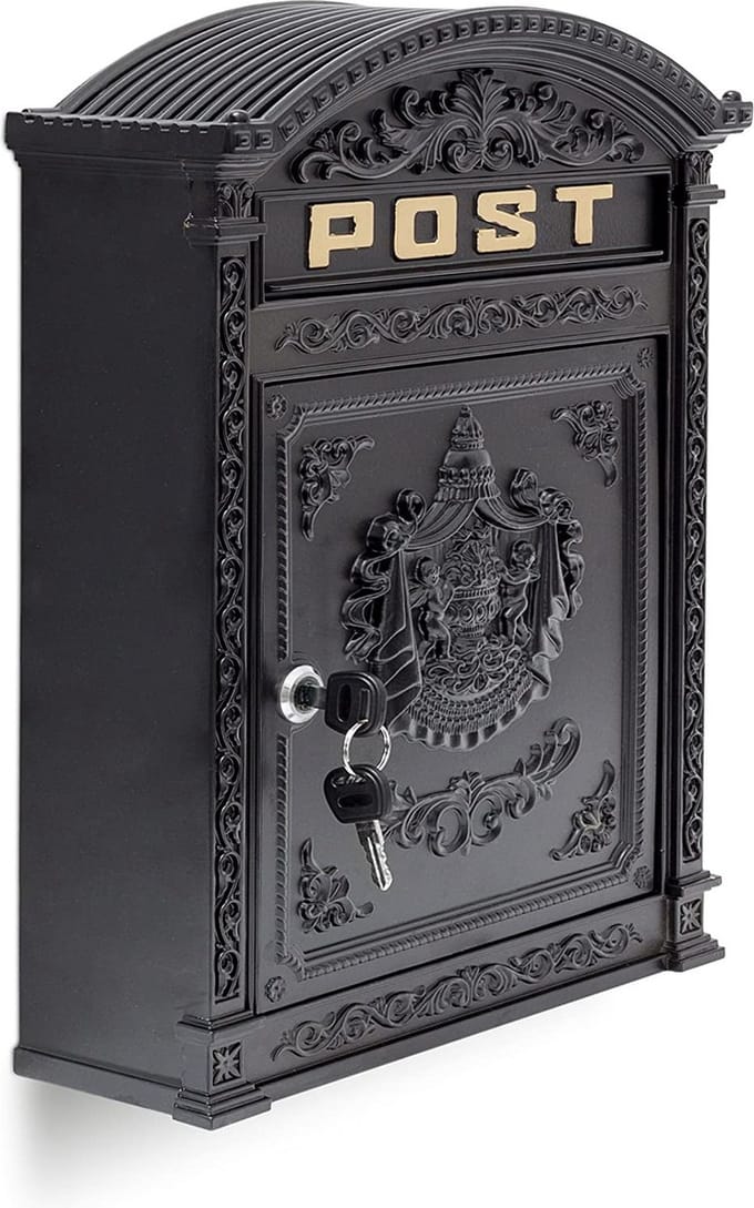 brievenbus / omheining doorwerpbrievenbus - mailbox