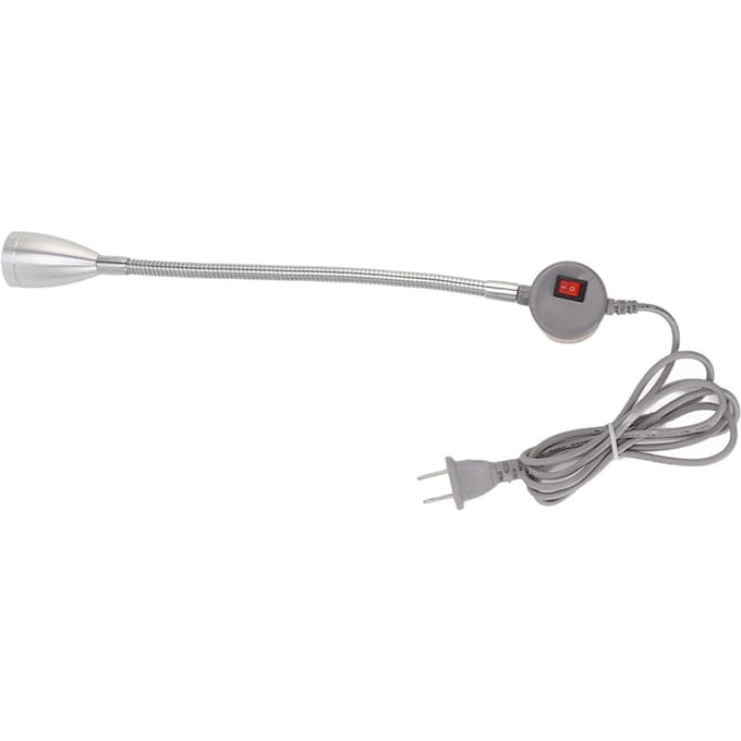 Naaimachinelamp Flexibele Zwanenhals Stevig Aluminium 55in Stroomkabel LED Werklicht voor US Plug gray