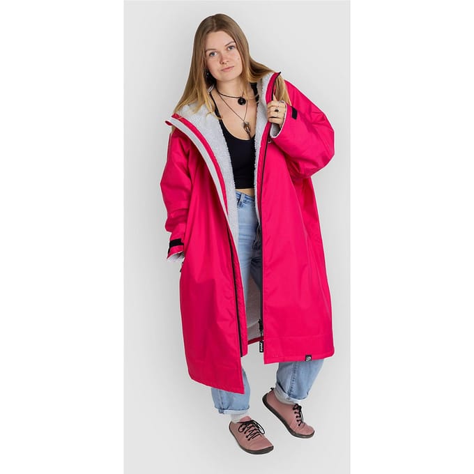 Dryrobe Advance Long Sleeve Surf Poncho roze