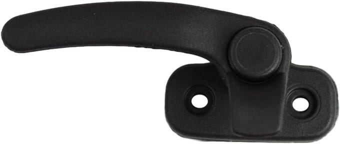 Raamgreep Caravan - Raamsluiting Camper - Veilig Ramen - Drukknop Ontgrendeling - Hartafstand 48mm - Zwart