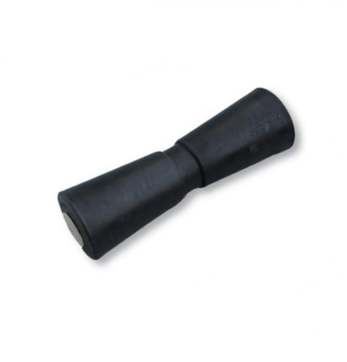 Kielrol 305mm rubber zwart