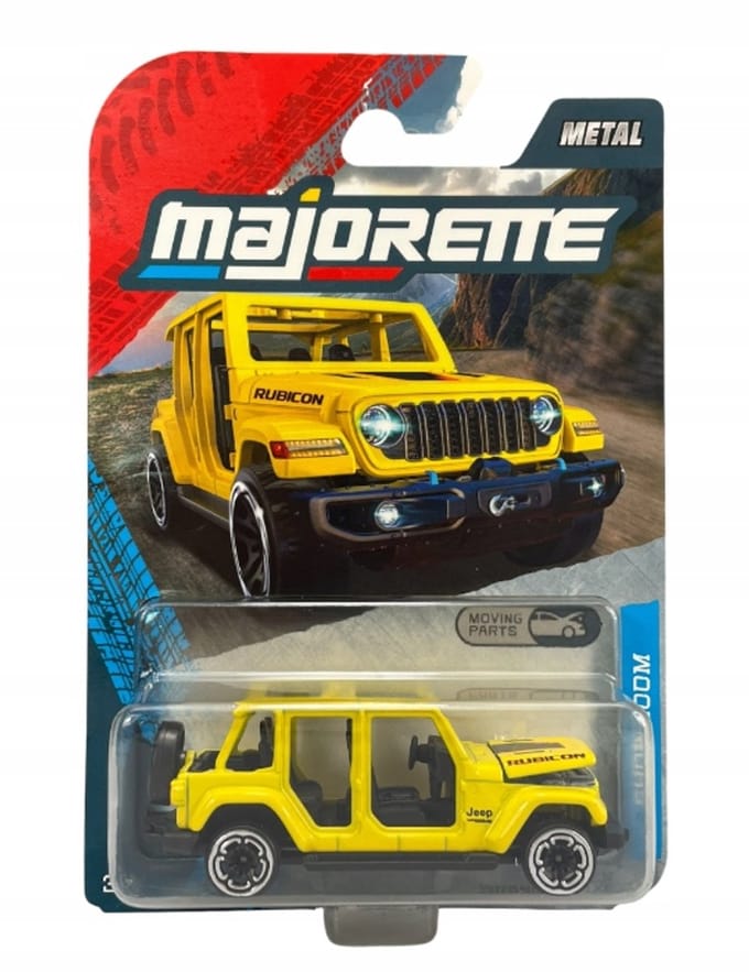 Majorette Jeep Wrangler 4xe Geel Metaal 1:64 Nieuw Model