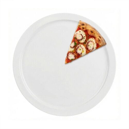 GGM Gastro (24 Stück) Pizzateller - Polycarbonat - Ø 320mm - Weiß Wit