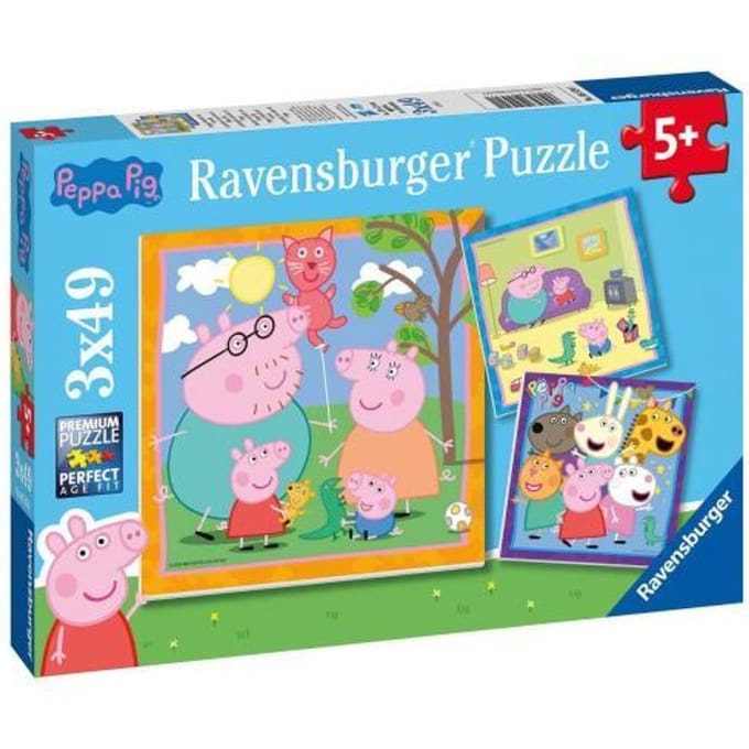 Ravensburger puzzel Peppa Pig - Legpuzzel - 3x49 stukjes