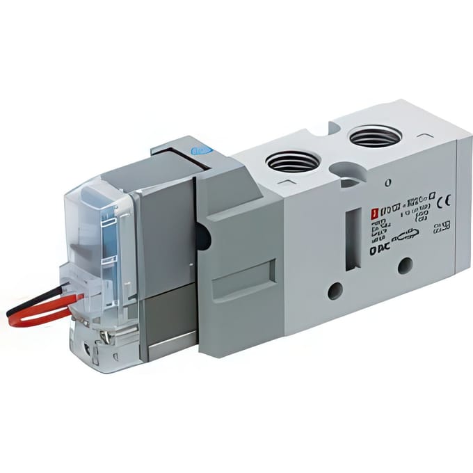 SMC 5/2-Weg In-Line Pneumatisch Magneetventiel G3/8'' Met Rectificator - VF5120-5YO1-03F