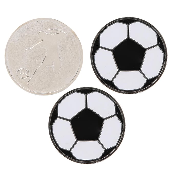 3 stuks Draagbare Voetbal Training Wedstrijd Scheidsrechter Flip Munt Voetbal Kies Kant Toss Munt Tool black