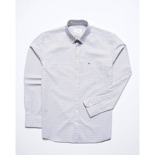 Campbell casual overhemd met lange mouwen