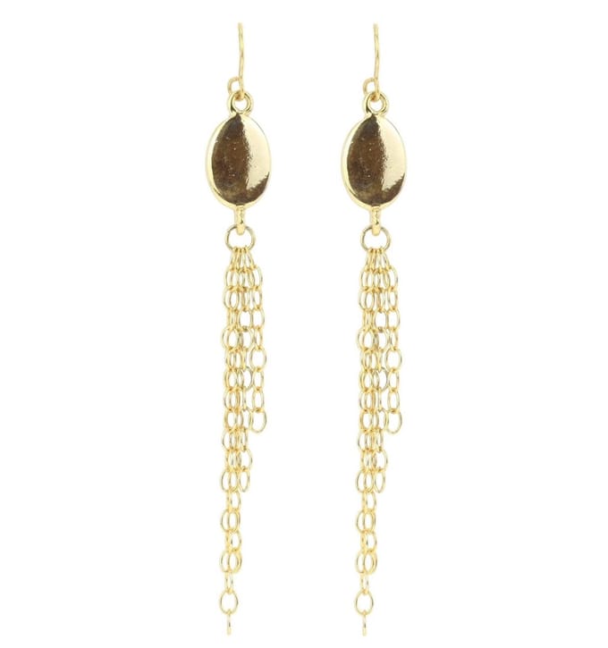 Behave - Oorhangers goudkleur met kettingdetails - Elegant avondaccent