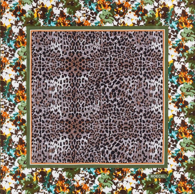 ROECKL sjaal Wild Gallery Scarf Multi Forest kleurrijke