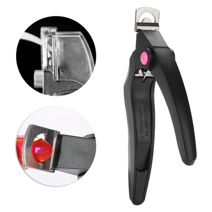 Professionele U-vorm Nagelkunst Knipper Schaar Manicure Valse Nagel Tip Knipper gray