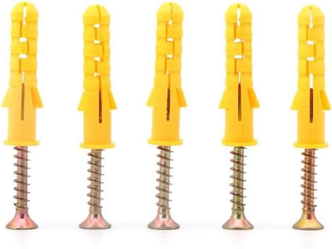 Pluggen en Schroeven Set - Gipsplaat Ankers - Muurbevestiging - Platte Kop Schroeven - 50 Sets M8 - Niet gespecificeerd