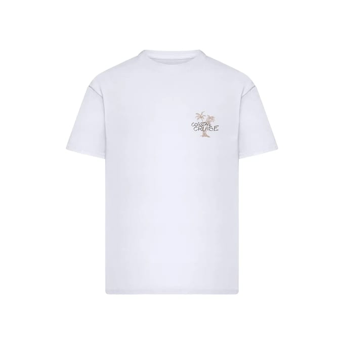 Mister Tee - Coastal Cruise Oversize Heren Tshirt - L - Wit