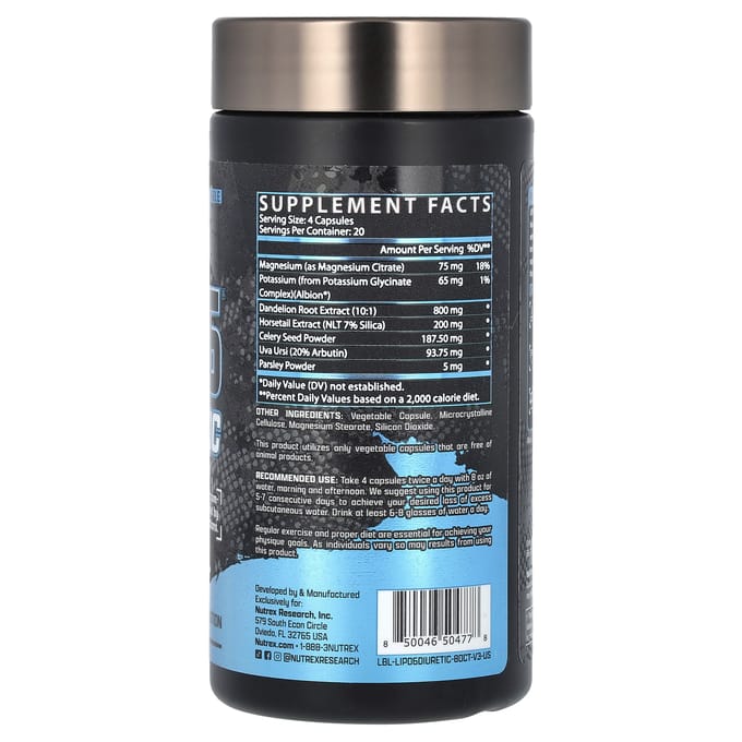 Nutrex Research, LIPO-6 Diurétique, 80 Capsules