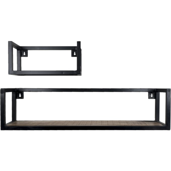 Home67 Wandplank vintage set van 2 klein