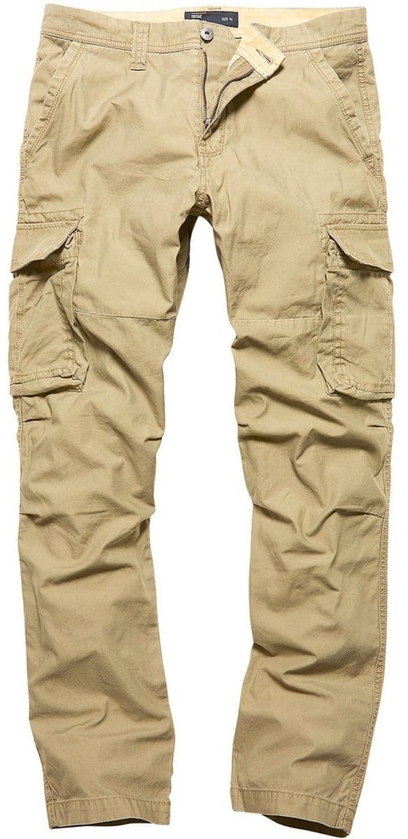 Vintage Industries Cargo-broek Reef Pants Dark Khaki