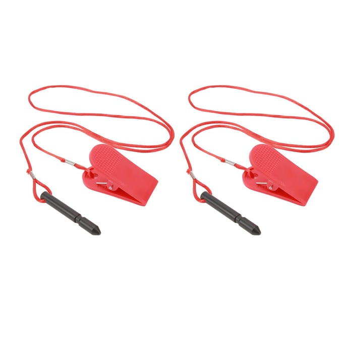 Lot de 2 clés de sécurité pour tapis de course, interrupteur de sécurité pour machine de course, verrouillage de sécurité, arrêt d'urgence de remplacement