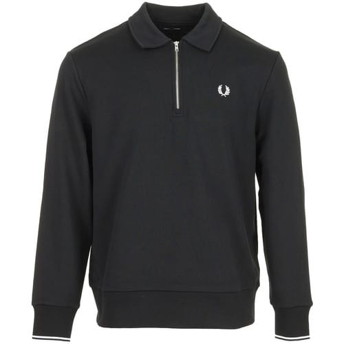 Sweaters Fred Perry Half Zip Collared Sweatshirt