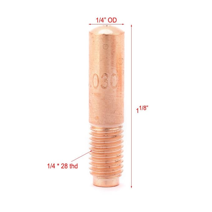 10 stuks set MIG Lascontactpunten 030  0.8MM voor Miller 000067