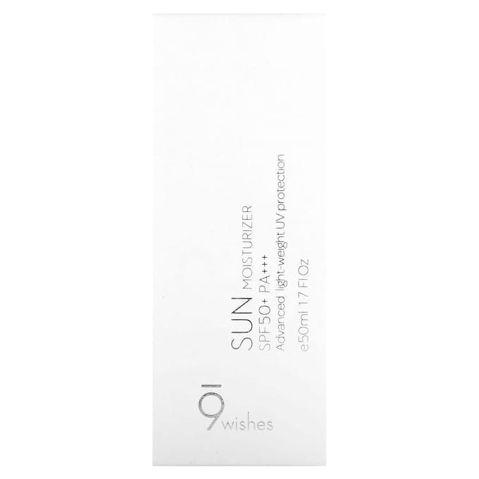 9Wishes, Zonbeschermende Moisturizer, SPF 50+ PA+++, 50 ml (50 ml) white