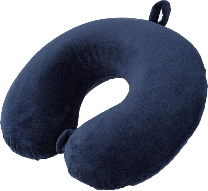 Cuddlebug Kussen - Reiskussen (reizen) - Blauw - U vorm - R pet - Memory Foam - Stevig