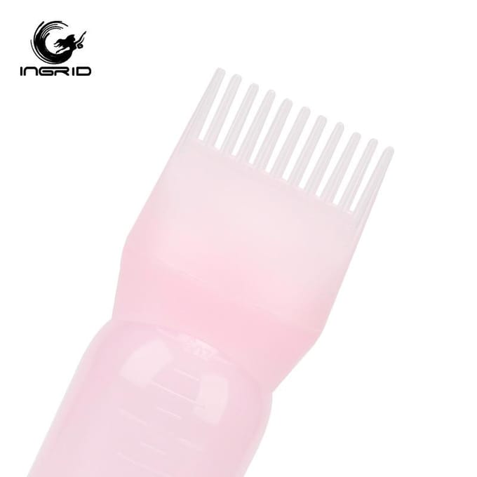 Haarkleurfles, kamfles, verfcrème kleuring haarverzorgingsfles, shampoofles, kapsalon thuis pink