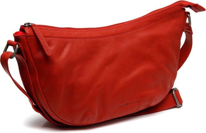 Chesterfield Clarita Washed Waxed Pull Up Schoudertas - Rood
