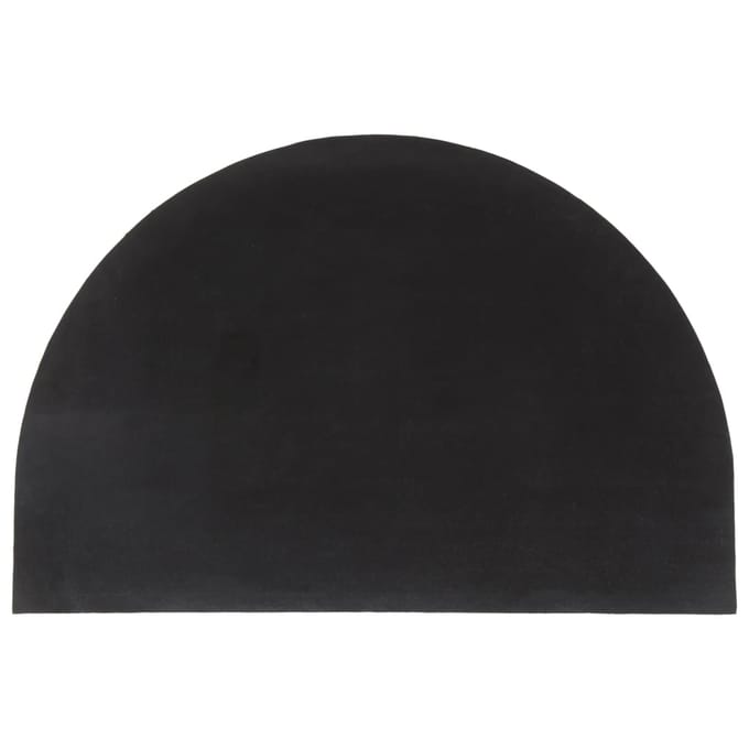 vidaXL - Deurmat - halfrond - 60x90 - cm - getufte - kokosvezel - naturel