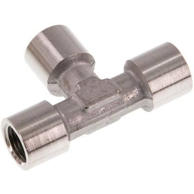 G 1/8'' RVS T-stuk 150 Bar - FL3T-F-SL-018G