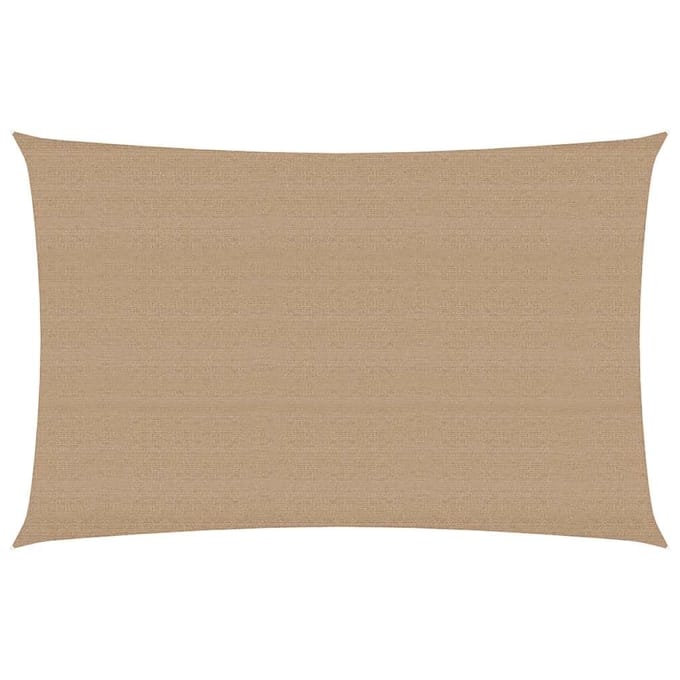 vidaXL - Zonnezeil - 160 - g/m² - 3x5 - m - HDPE - taupe