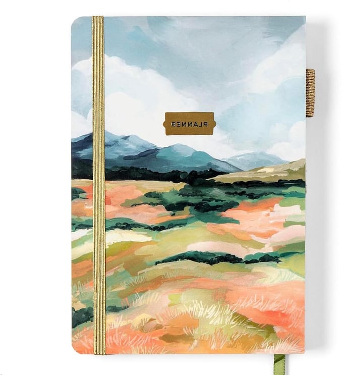 Ongedateerde Planner - Weekplanner Maandplanner - Flexibel Plannen - Blanco Datumloos - Klein Formaat - Blauw