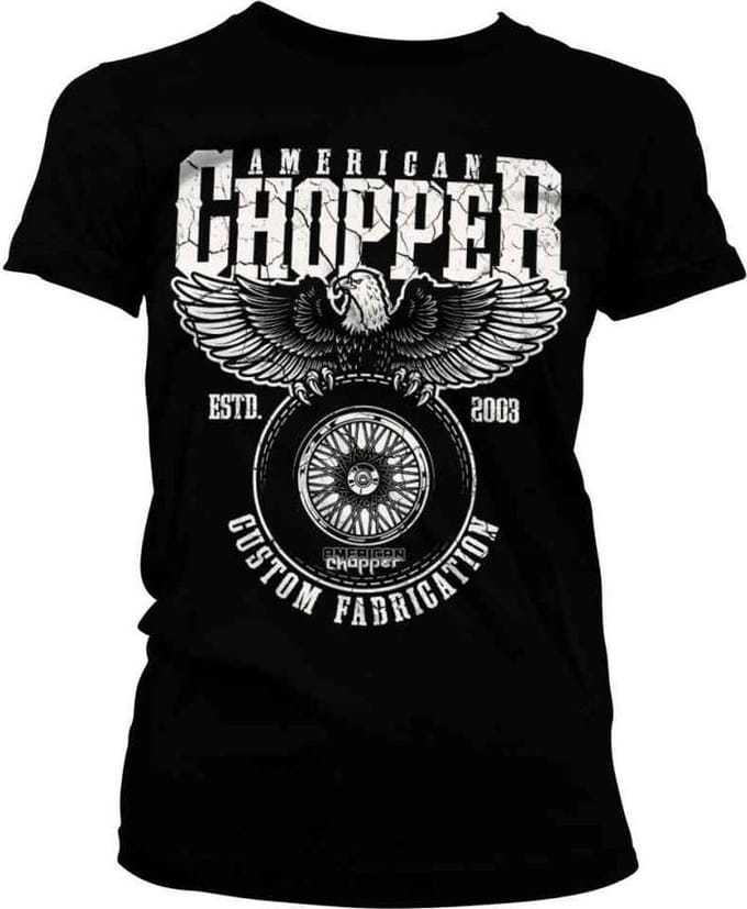 American Chopper Dames Tshirt -S- Custom Fabrication Zwart