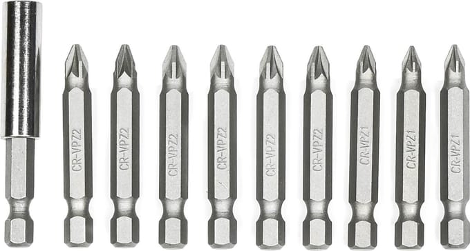 Benson Bitset 50 mm PZ1/PZ2 - Inclusief Bitverlenger - 10-delig