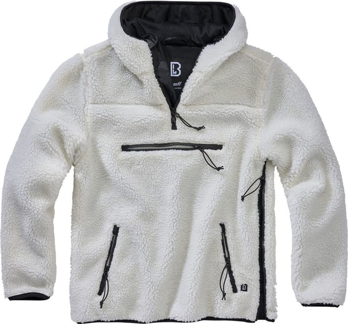 Brandit - Teddyfleece Worker Pullover Jas - 5XL - Wit