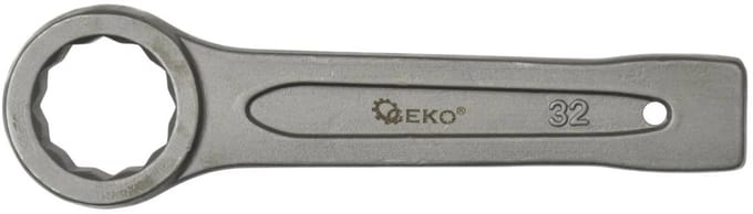 GEKO Ring Slogging Steeksleutel - 32mm - Heavy Duty - Chroom-Vanadium Staal