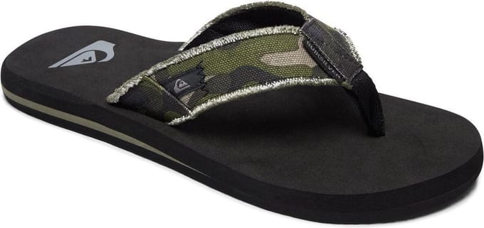 Quiksilver Monkey Abyss Heren Slippers - Green/Brown/Black - Maat 45