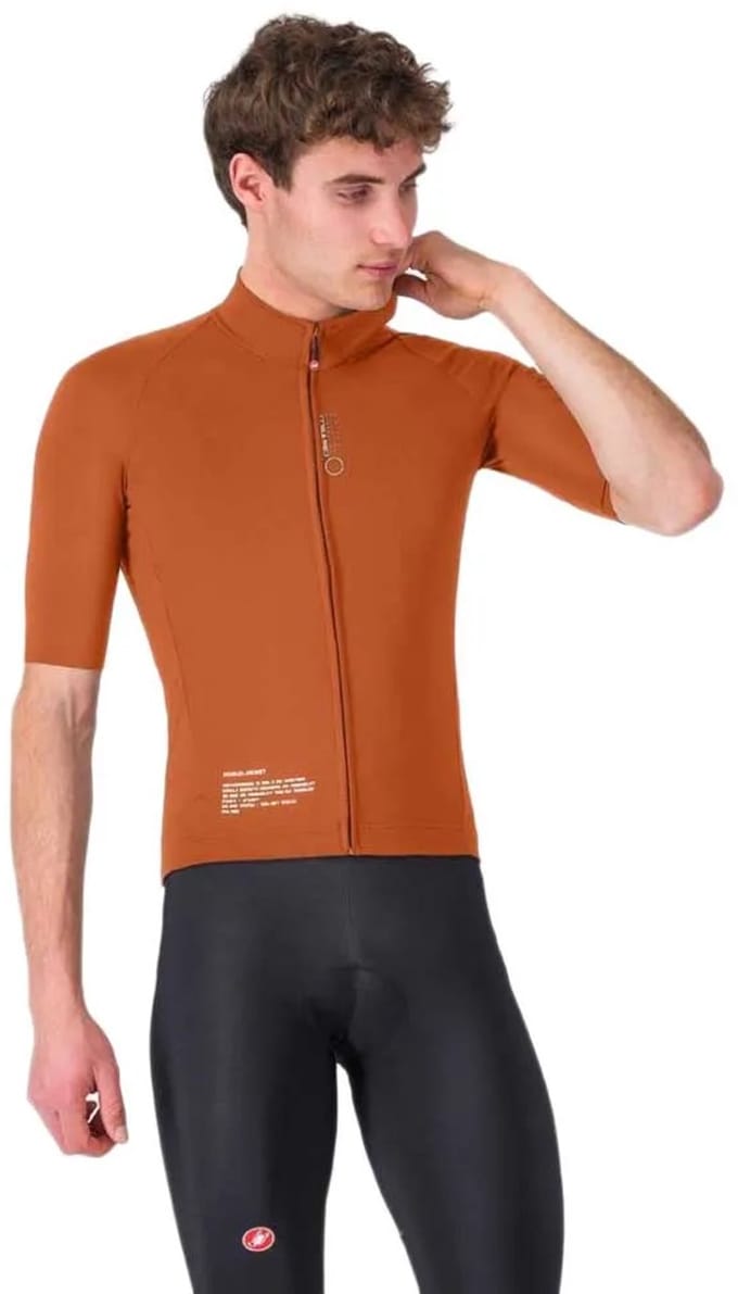 Castelli Do.di.ci Kortmouwjas Bruin XL Man
