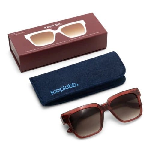 Looplabb zonnebril sterkte +1,50 model max cherry