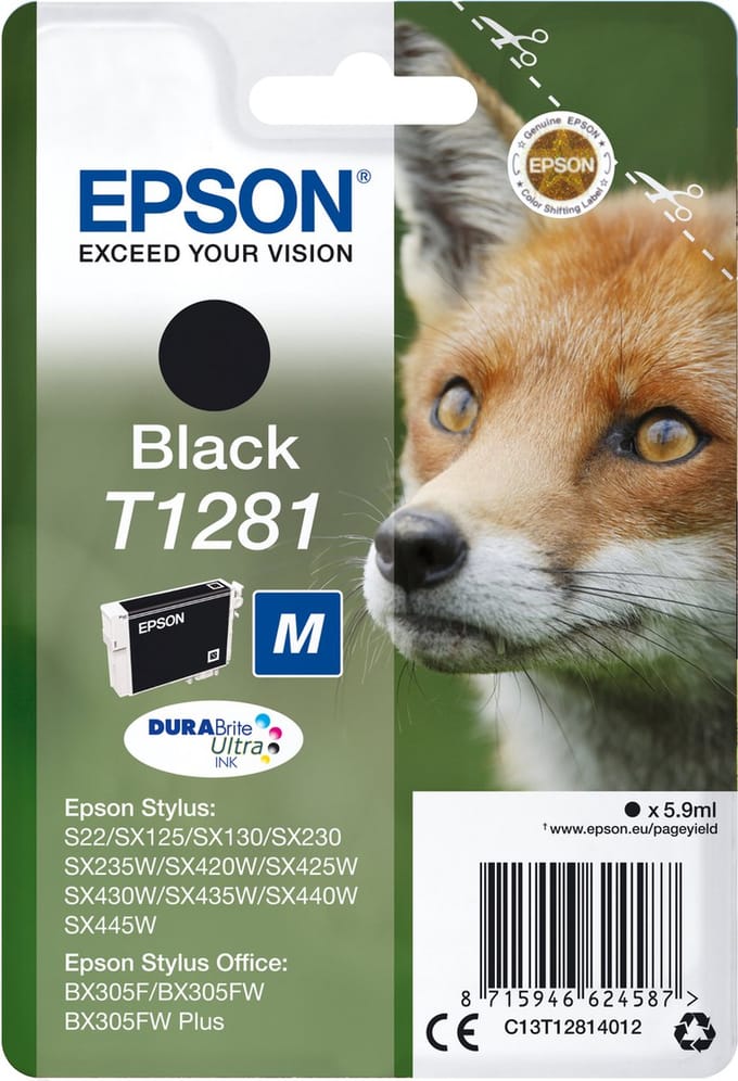 Epson T1281 - Inktcartridge / Zwart