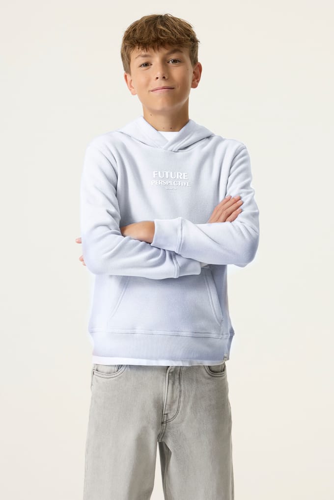 GARCIA Jongens Tekst Print Sweater Blauw Lange mouw