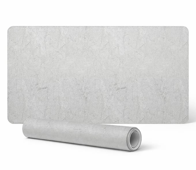 Moderne bureaumat met subtiele marmerstructuur, 90x45 cm