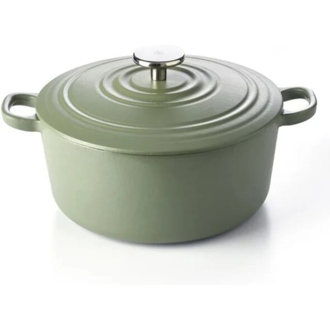 BK Cookware Bk bourgogne braadpan olive green 28 cm gietijzer