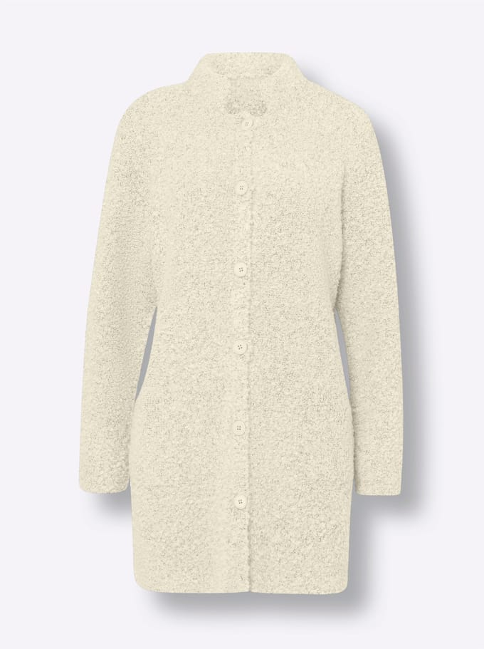 Lang gebreid vest