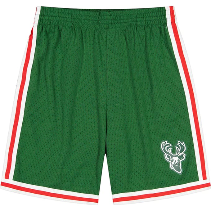 Mitchell And Ness NBA Milwaukee Bucks NBA Milwaukee Bucks Korte Broek Groen
