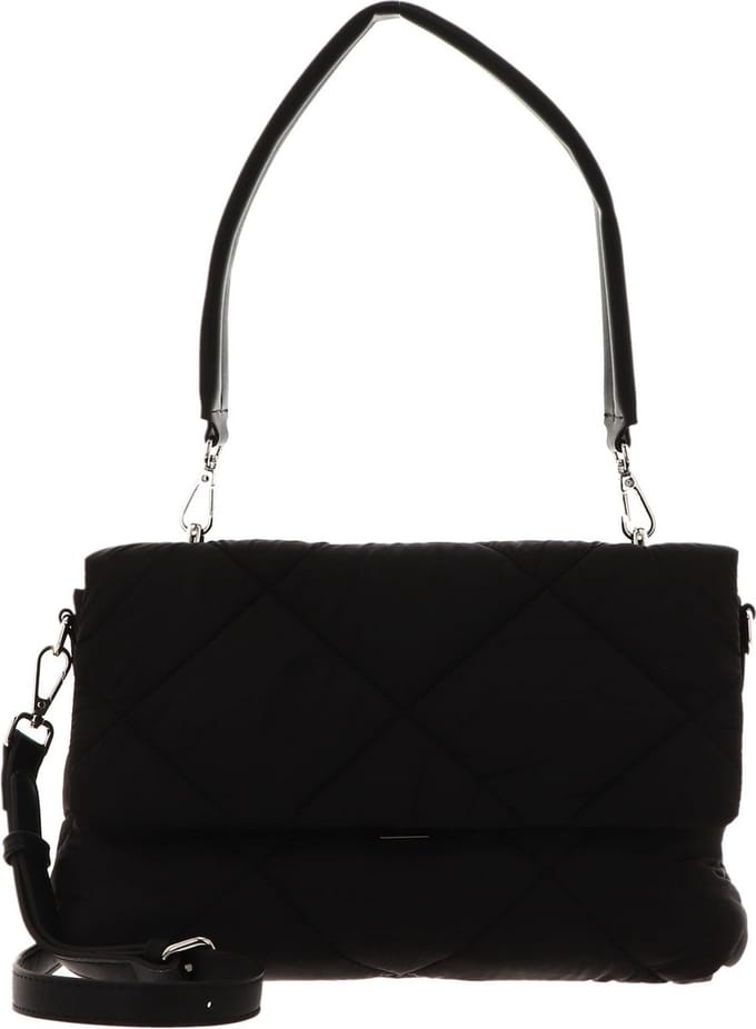 SEIDENFELT MANUFAKTUR Schoudertas Handtas Vemp Satchel Black Zwart