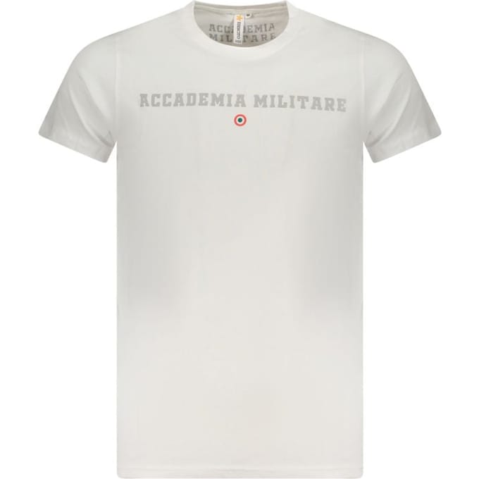 Accademia Militaire Witte Katoenen Heren T-Shirt