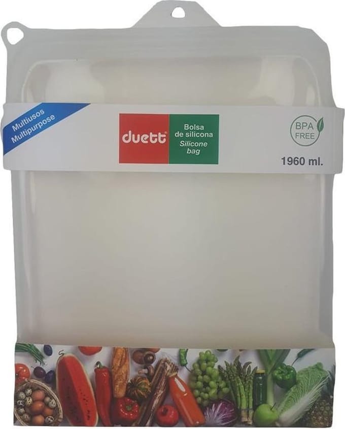 Duett Siliconen Vershoudzak - 1960 ml - Duurzaam