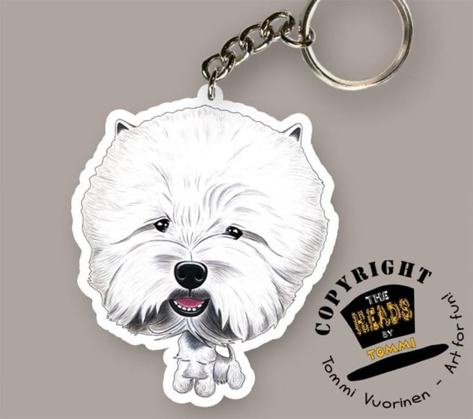 Sleutelhanger Hond West Highland White Terrier