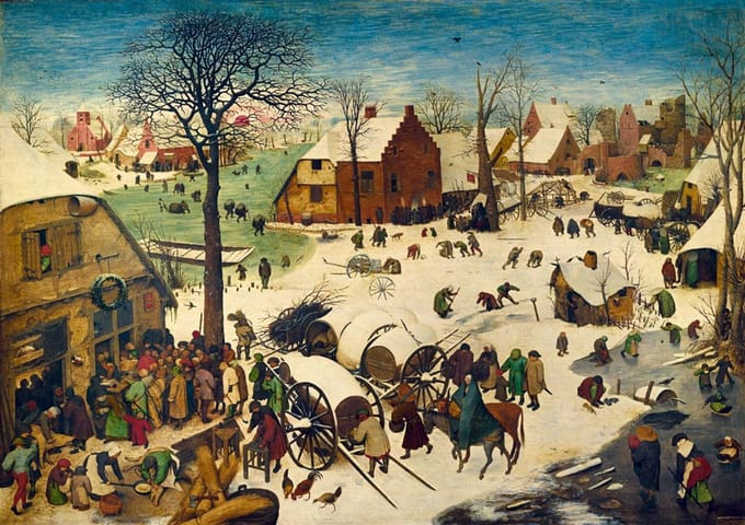 Bluebird Puzzle legpuzzel Pieter Bruegel the Elder - The Census at Bethlehem 1000 stukjes.