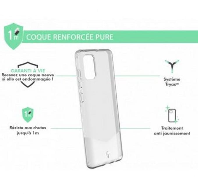 Force Case, Hoesje geschikt voor Samsung Galaxy A71 - PURE Versterkt, Transparant